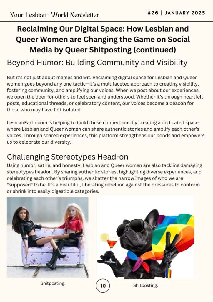 Shitposting-Your-Lesbian-World-Monthly-Newsletter-January-2025-by-LesbianEarth