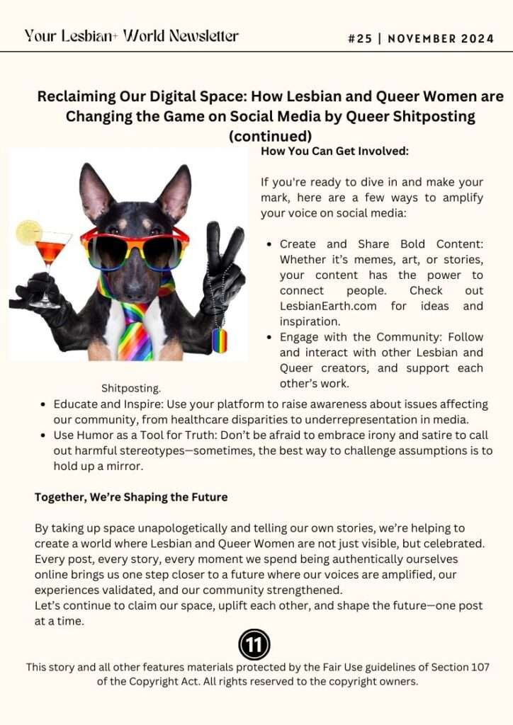 Shitposting-Your-Lesbian-World-Monthly-Newsletter-January-2025-by-LesbianEarth