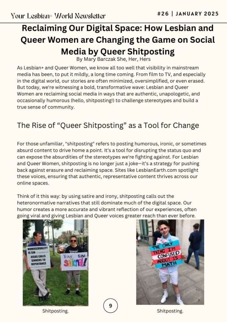 Shitposting-Your-Lesbian-World-Monthly-Newsletter-January-2025-by-LesbianEarth