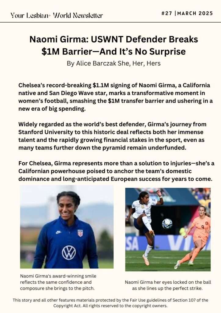 Naomi-Girma:-USWNT-Defender-Breaks-$1M-Barrier—And-It’s-No-Surprise-LYour-Lesbian-World-by-LesbianEarth
