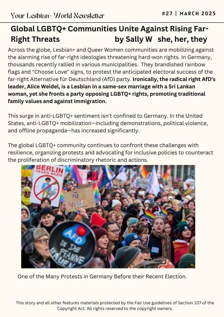 Global-LGBTQ+-Communities-Unite-Against-Rising- Far-Right-Threats-Your-Lesbian-World-LesbianEarth.com
