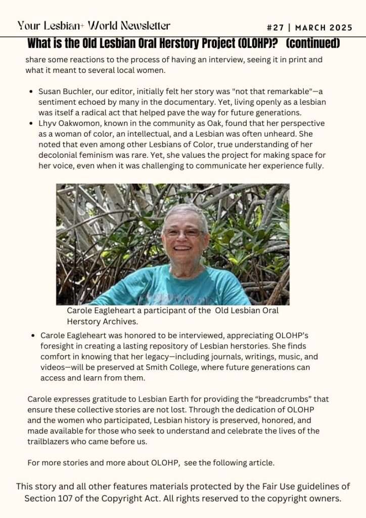Old-Lesbian_oral-Hisotry-Project-OLOHP-at-Smith-College-Your-Lesbian-World-LesbianEarth.com