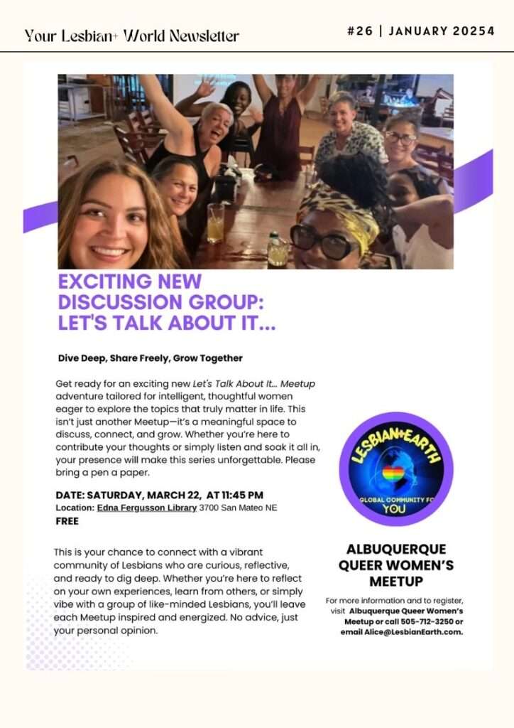 Exciting-New-Discussion-Group-Let's-Talk-About-it-Deep-Dive-share-Freely-Grow-together-Lesbian-Lives-Your-Lesbian-World-LesbianEarth.com