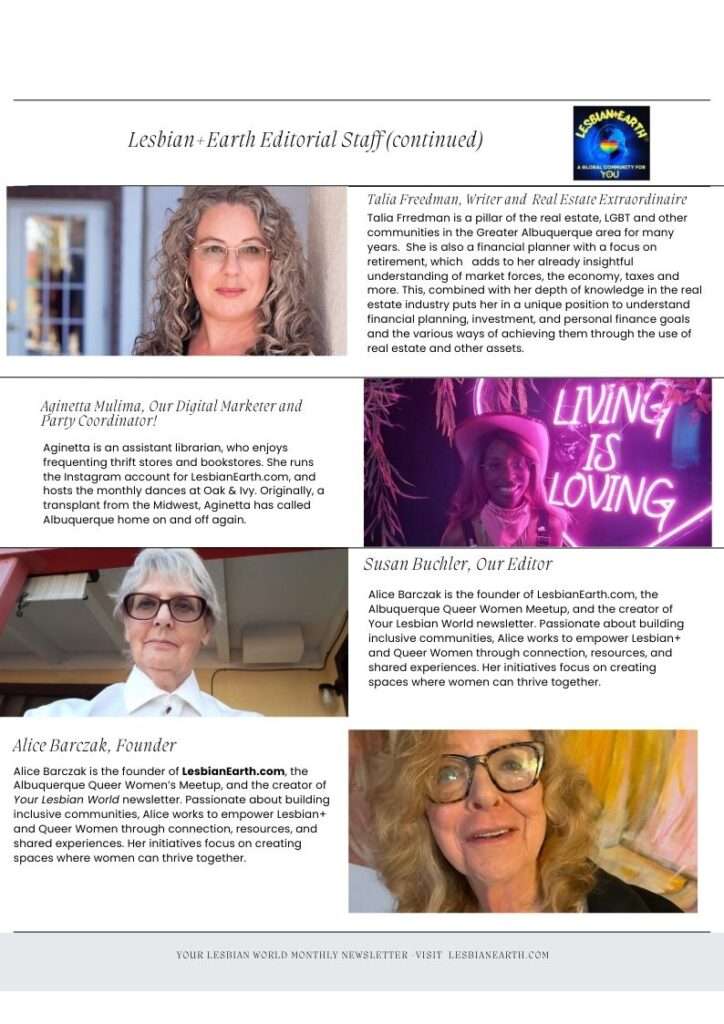 Editoral-and-Writers-Lesbian-Lives-Your-Lesbian-World-LesbianEarth.com