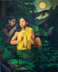 Sofia-and-the-Three -Spirits,-by-Jennifer-Nehrbass-33-women-artists-bold-beautiful-show-from-southwest-your-lesbian_world-lesbian-earth