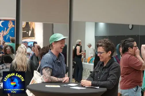 Queer-Women-Finding-Connection-at-Alison-Bechdel-Event-by-Lesbian-Earth-Newsletter-and-LesbianEarth